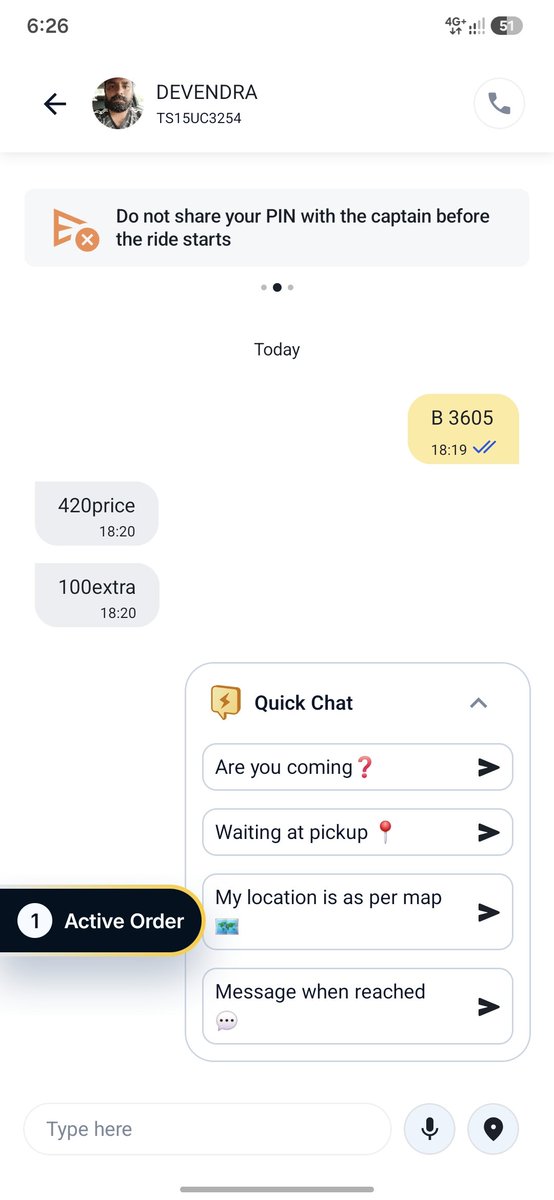 talkingBouy's tweet photo. @rapidoapp_ #cabs is this chat option to loot customer? https://t.co/1X5V0vJhkQ
