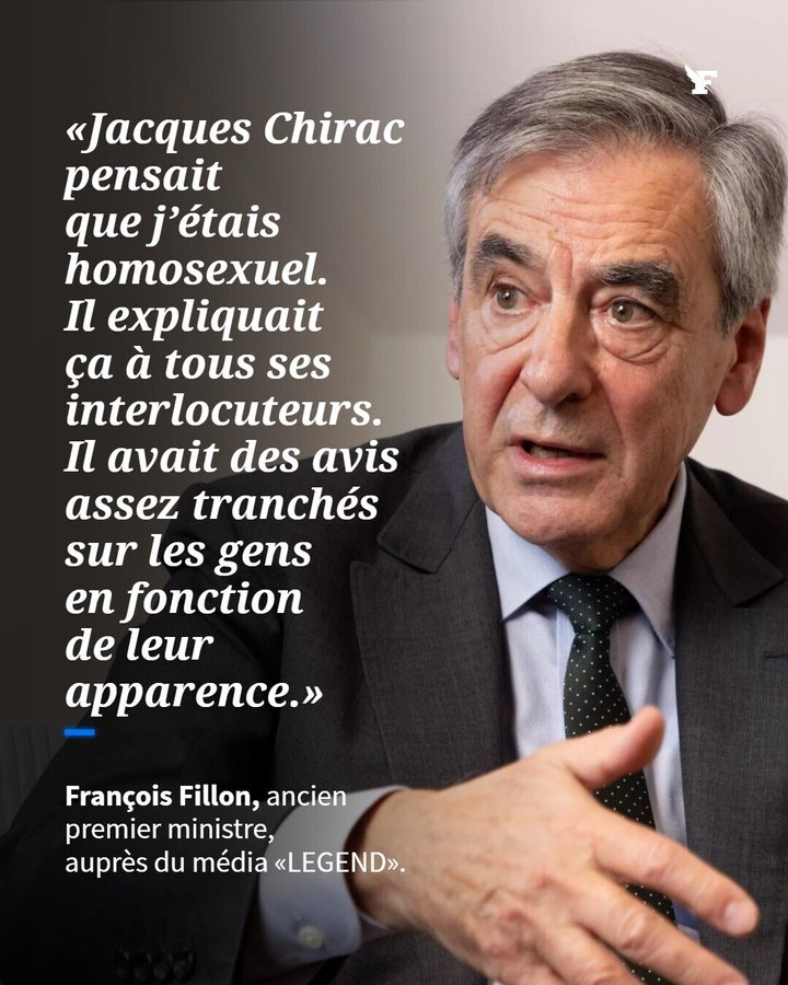 lafotaki's tweet photo. J’imagine tellement la scène :

- Chirac : J’ai passé un de ces week-ends, je me suis tapé toute la Corrèze. Et toi, François ?

- Fillon : J’ai promené le chien avec ma femme et lu Chateaubriand, Monsieur le Président.

- Chirac : Tu serais pas un peu de la fanfare, par hasard ? https://t.co/OsVmKlHRpW