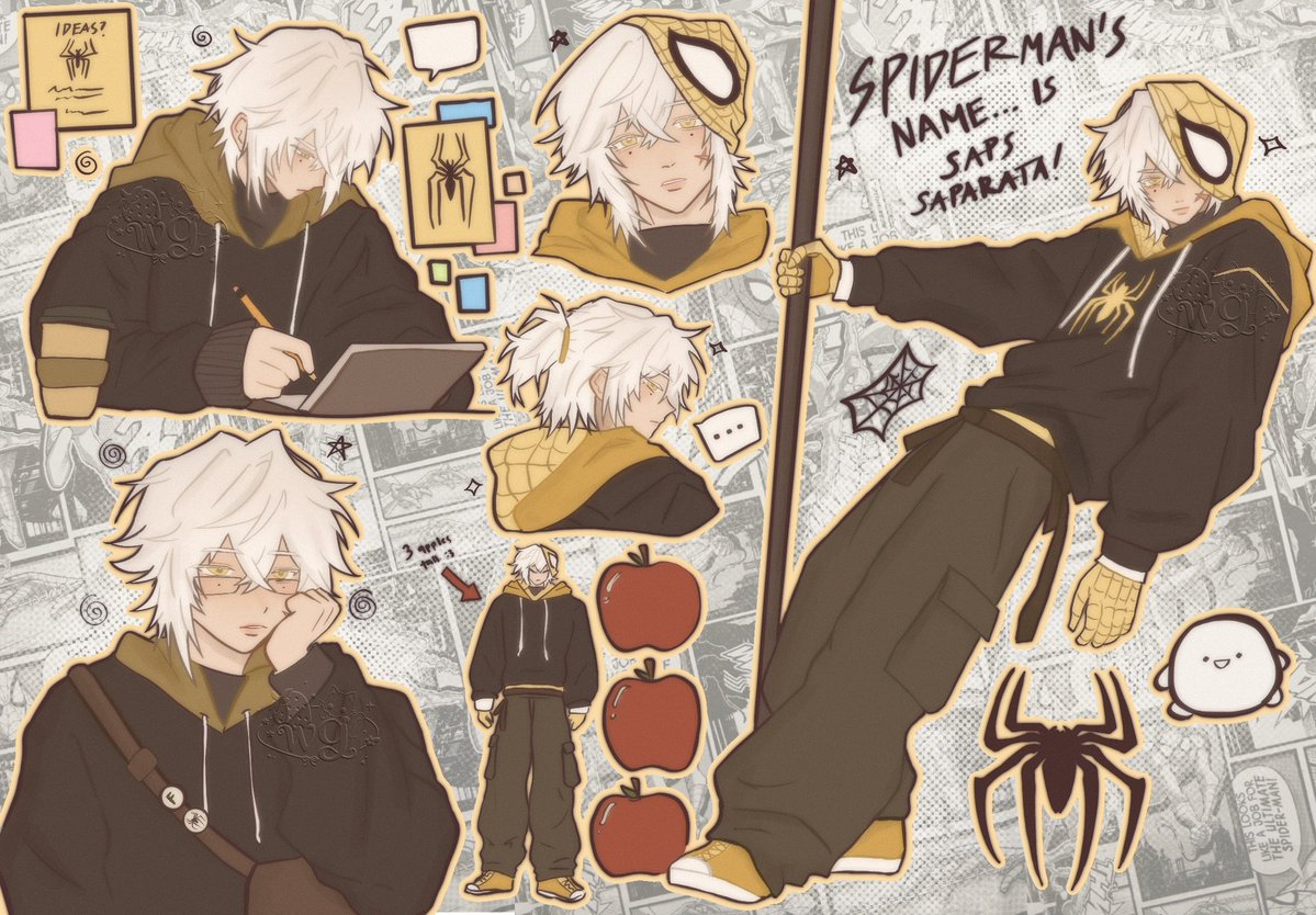 wemmgyu's tweet photo. Spiderman’s name… is saps saparata? 🧐

#saparata #saparatafanart @sapsarata https://t.co/5HT9hzyW6E