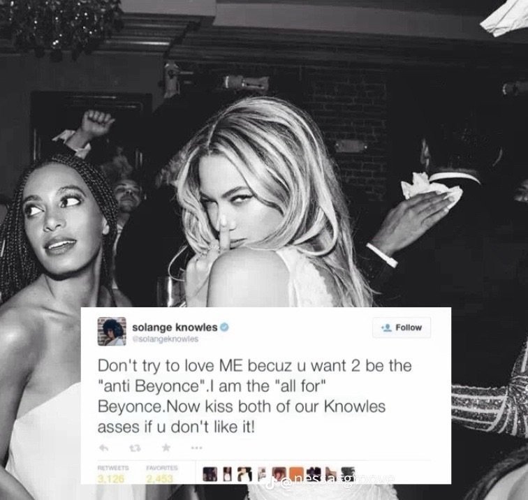 CELIAYONCE's tweet photo. Solange once said !!! https://t.co/5X4abt4Uky