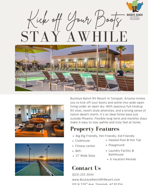 ColletteHa6bul's tweet photo. Spacious sites up to 30’ wide fit your RV, vehicle, UTV, and work truck. Kid- and pet-friendly, with monthly rates, pool, hot tub, pickleball, clubhouse, fitness center, and 24/7 laundry rooms. Call 623-233-3044 today—filling fast! https://t.co/Ermn8AW8yP