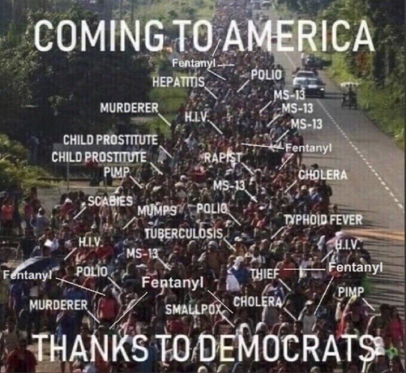 AnnSpar35412076's tweet photo. The very first responsibility of our President is to keep us safe.  When Biden (Obama) opened our border and paid illegal aliens to enter our Country, they did this to overwhelm our welfare system and destroy America.

§2381. Treason
Whoever, owing allegiance to the United States, levies war against them or adheres to their enemies, giving them aid and comfort within the United States or elsewhere, is guilty of treason and shall suffer death, or shall be imprisoned not less than five years and fined under this title but not less than $10,000; and shall be incapable of holding any office under the United States.
