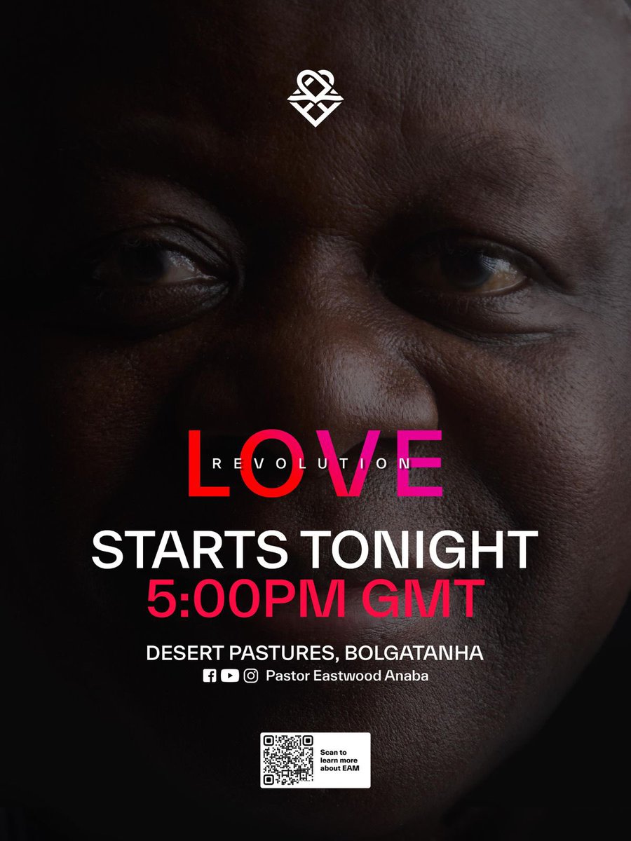 eastwoodanaba's tweet photo. The wait is over!!! Love Revolution starts tonight at the Desert Pastures Bolgatanga. See you soon.

#PastorEastwood https://t.co/0397rGGKxT
