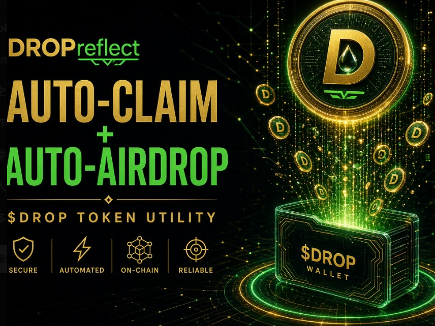 DropReflect's tweet photo. DropReflect ($DROP) runs on the Robinhood blockchain.

Every transaction fee is automatically claimed and airdropped to you.

No manual claiming or waiting is required.

The more active the trading, the more frequent the airdrops. https://t.co/xtaH01PnZN