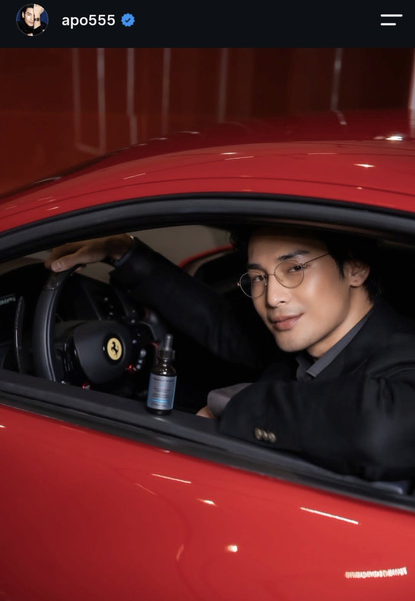ApoMyLover's tweet photo. IG: apo555
"What a perfect match! 🏁"💞
"When No.1 Medical Aesthetic Skincare brand Skinceuticals team up with Scuderia Ferrari HP. Where precision meets performance!"🔥🔥
@Nnattawin1 #ApoNattawin
#SkinCeuticalsTHxAPO
#SkinCeuticalsTH #CavallinoMotors
#SkinCeuticalsPartner https://t.co/2Z9wCz8uq9