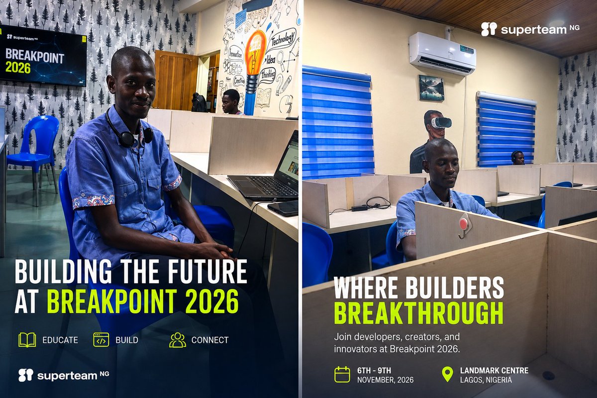 lamidi414's tweet photo. Breakpoint 2026 is where the next chapter begins. 🇬🇧⚡️

I’m especially excited to experience the energy of the global community and connect with builders from Superteam Germany and across Europe. 🇩🇪🤝🌍

@SolanaEvents @SuperteamDE

#Breakpoint2026 #Solana #Superteam https://t.co/YgPyLQXK9q