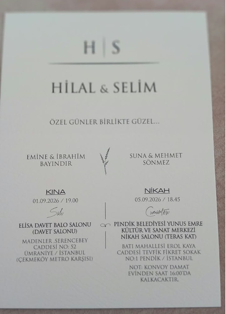 GuzelDislim's tweet photo. 05 Eylül 2026 Tarihinde Mutluluğa Adım Atacak Gençlerimiz(Hilal &amp; Selim)

https://t.co/nf6bd6LOuQ https://t.co/8iVq29chuW