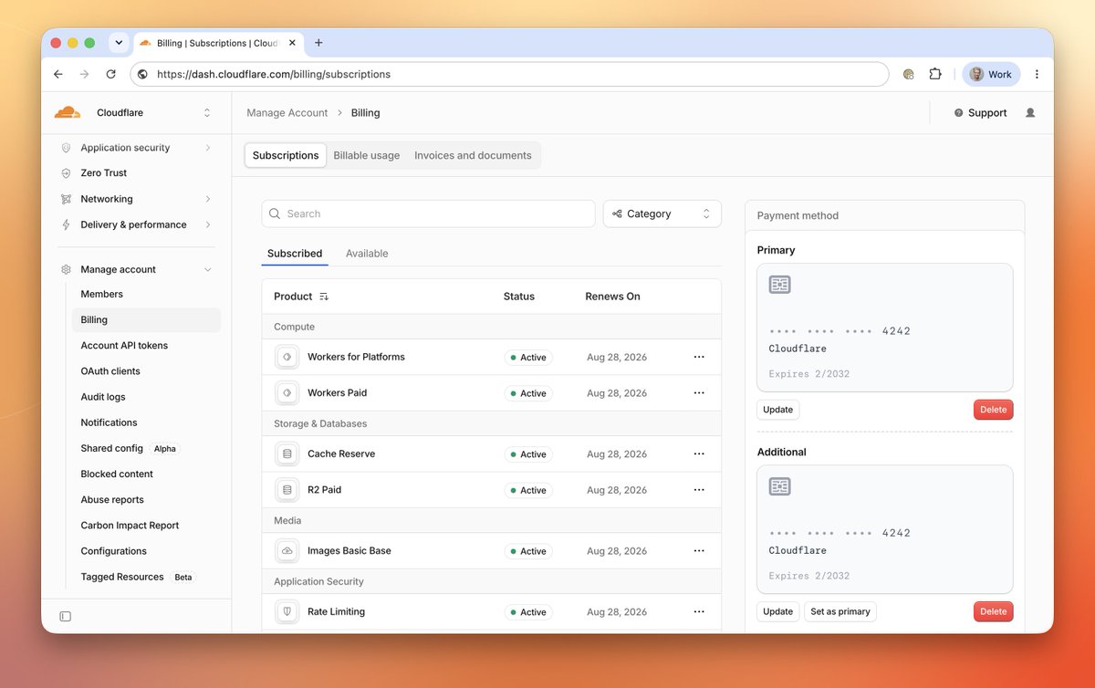 dalexeenko's tweet photo. 1/ Cloudflare Billing has been cooking! A while ago, we set out to transform billing and turn it into a critical piece of infrastructure that supports the mission of helping build a better Internet. That required rebuilding almost every layer of Cloudflare’s financial infrastructure stack. The progress that we made has been remarkable, all because of the fantastic team.