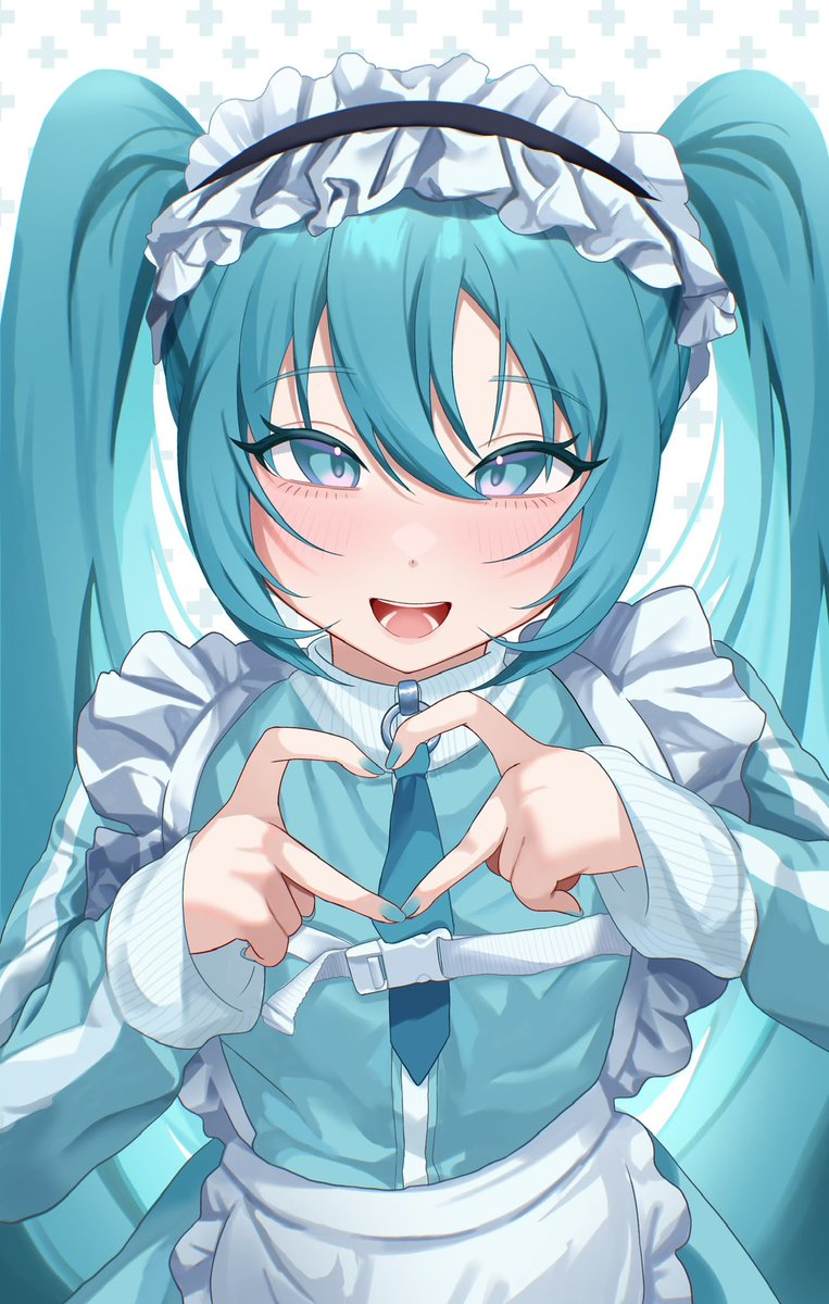 dekasugiruore's tweet photo. メイドジャージミク🩵🤍
#初音ミク  #初音ミク生誕祭2026 https://t.co/jFyQQKDxgt