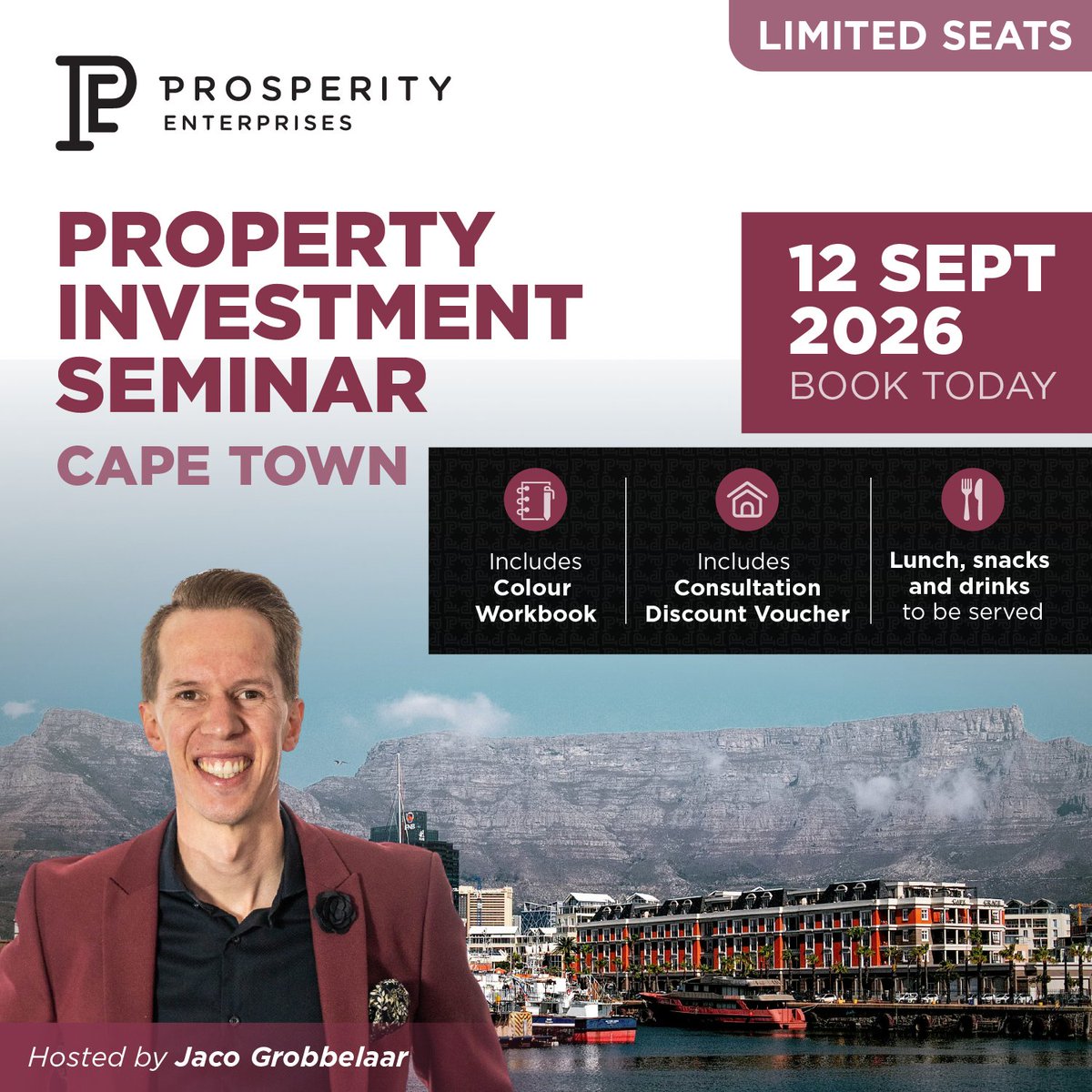 Prosperity_Ent's tweet photo. Serious about building wealth through property?

Join us for a full-day #PropertyInvestmentSeminar and gain practical knowledge, strategies and expert insights to help you invest correctly.

📍 Marriott Hotel Crystal Towers, Cape Town

#ProsperityEnterprises #CapeTown https://t.co/H8XAuUPQel