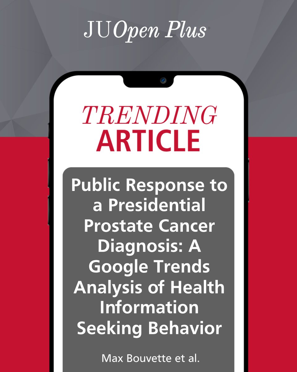 JUOpenPlus's tweet photo. 🔍 "How Biden's Diagnosis Boosted Prostate Cancer Awareness?"

Biden's high-grade prostate cancer diagnosis amplified public curiosity, as revealed by a spike in Google searches for prostate cancer info.

📈 Search Surge - Interest in prostate cancer search terms rose 72-165%
🧠 Public Awareness - Elevated interest underscores need for health education
🔄 No State Pattern - State-level differences did not influence search volume

#PublicHealth #ProstateCancerAwareness #HealthInfoSeeking

https://t.co/Ln3cL4oVOU