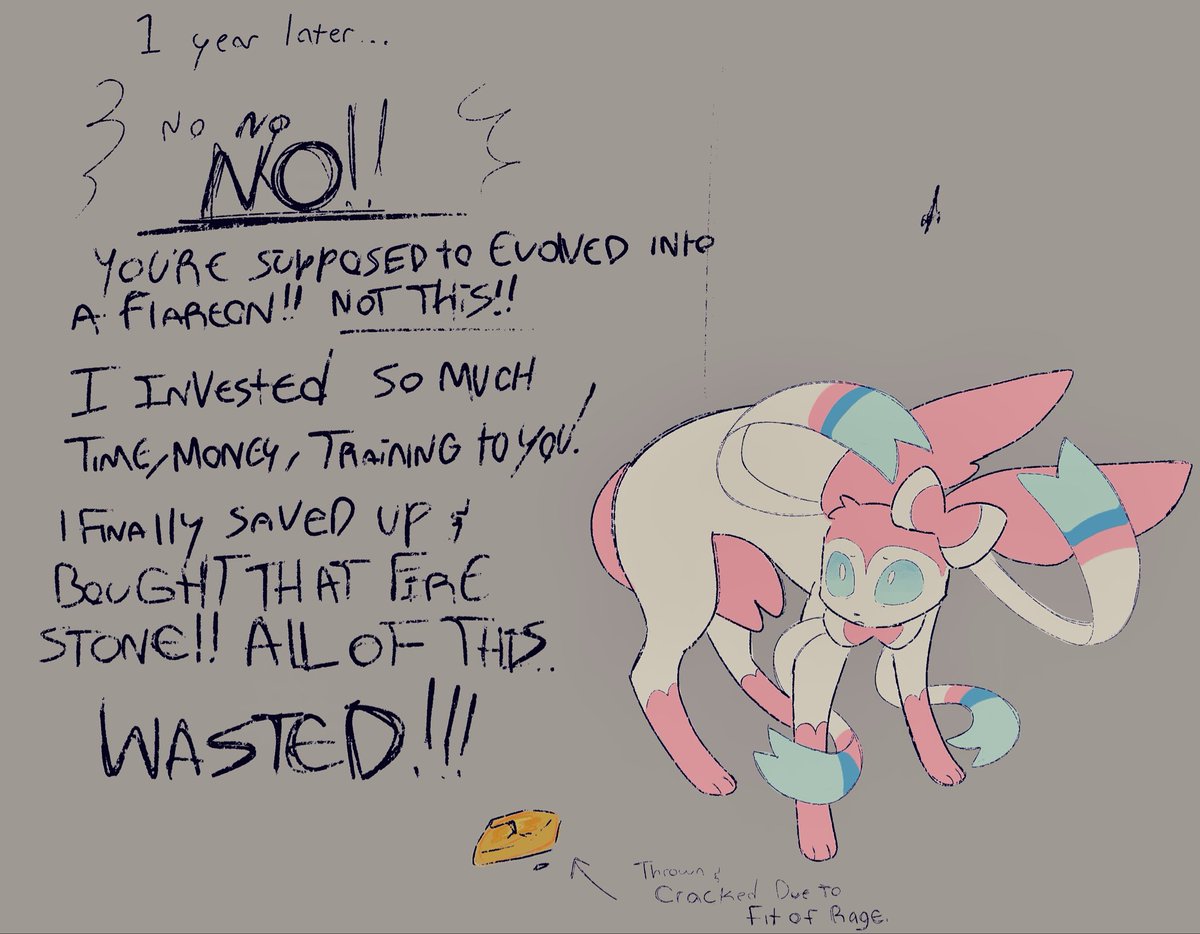 CosmicLilac03's tweet photo. Bro forgot to pressed B and became homophonic towards his dog | #pokémon #sylveon https://t.co/50nqMUgvFX