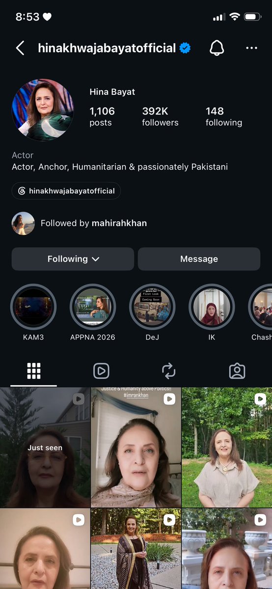 lyshbishh's tweet photo. this actor’s whole account is based on raising her voice for imran Khan. i fucking love her. https://t.co/kehEUzoFzu