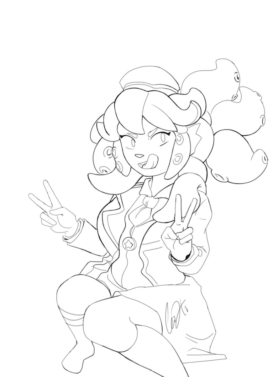 passpartout2005's tweet photo. Mandy lineart 
#brawl #brawlstars https://t.co/kprFBjKz5b