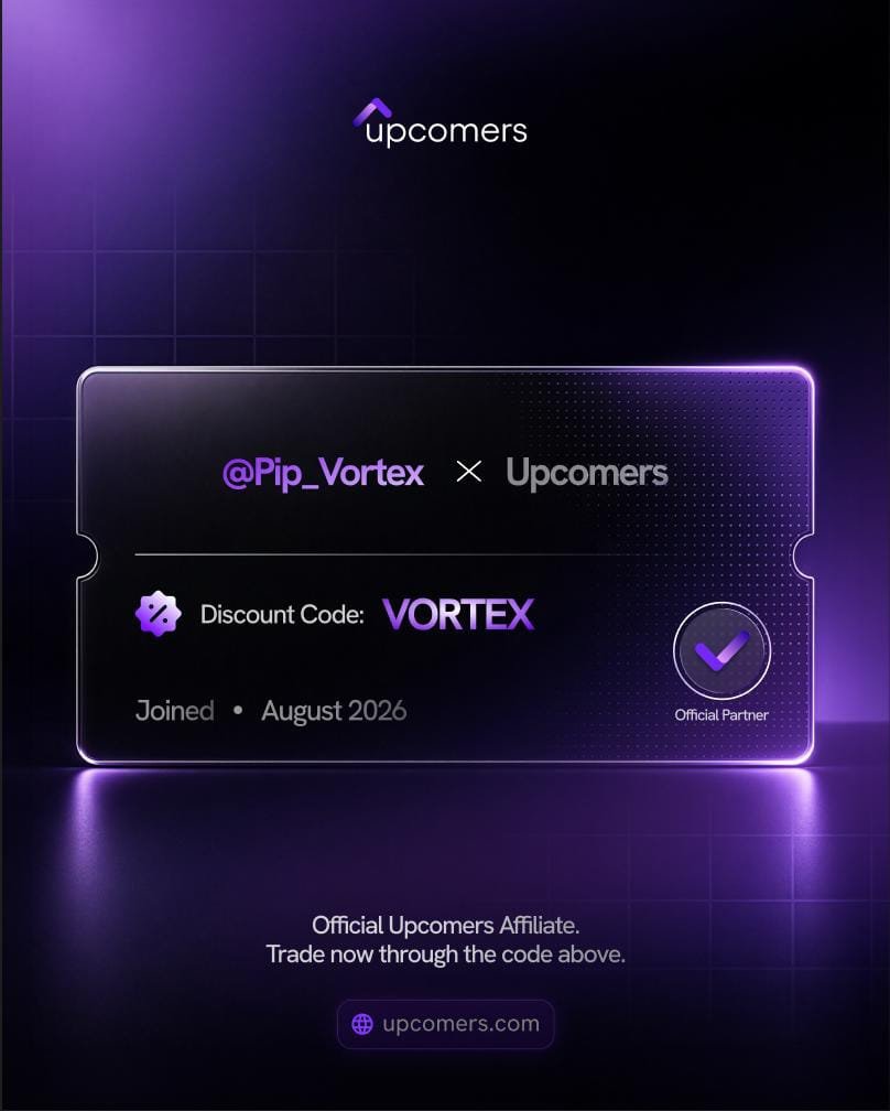Pip_Vortex's tweet photo. 🎉 $20,000 GIVEAWAY — LET’S DO THIS!
Really excited to announce this giveaway with @upcomers_com.

We’re giving 2 lucky traders a $10,000 Instant Funded Account each — no challenge, just an opportunity to get funded and start trading.
How to enter:

• Follow
@upcomers_com
@jurcofx, @chartarchitect1 & @lexifunded 🤝

• Like + Repost ❤️🔁

• Tag your trading friends

Good luck everyone — appreciate all the support from this community. ❤️