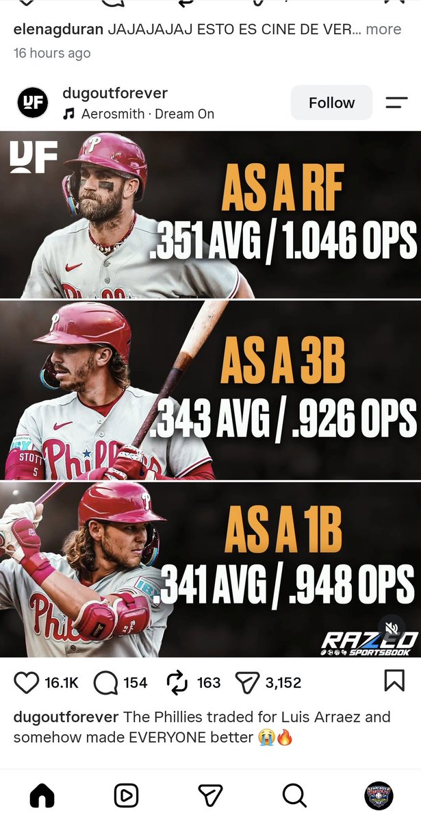 robertograte's tweet photo. @wilberdata Jajajaja este no sabe ni lo que dice! Los 3 afectados por el cambio de Arraez batrando muchisimo mejorque antes jajajjaa!! Y el equipo ganando y ganando! https://t.co/AYmbV6tszw