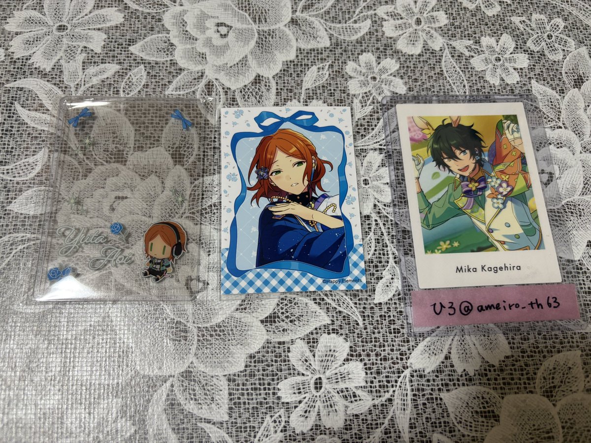 ameiro_th63's tweet photo. 【交換】あんスタ ミニブロマイド&amp;硬質カードケース

［譲］ゆうた
［求］みか

郵送希望です。お心当たりのある方いらっしゃいましたら、お気軽にお声掛けください。よろしくお願いいたします。 https://t.co/79WJzXMPAG