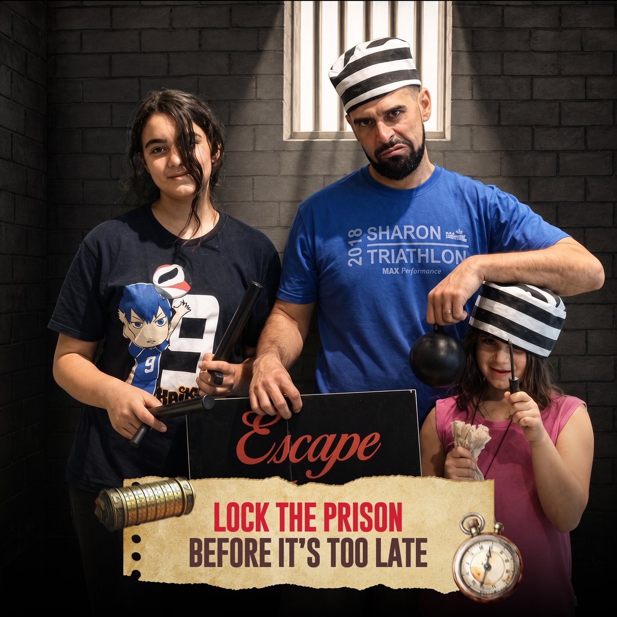 AllinAdventure's tweet photo. You’ve got one job: escape before it’s too late. 🔐⏳

Put your teamwork, problem-solving skills, and nerves to the test in Escape From Alcatraz at All In Adventures.

Think your crew can break out? Tag the people you’d want on your team! 👇

#AllInAdventures #EscapeRoomChallenge https://t.co/cxFVSey1dQ