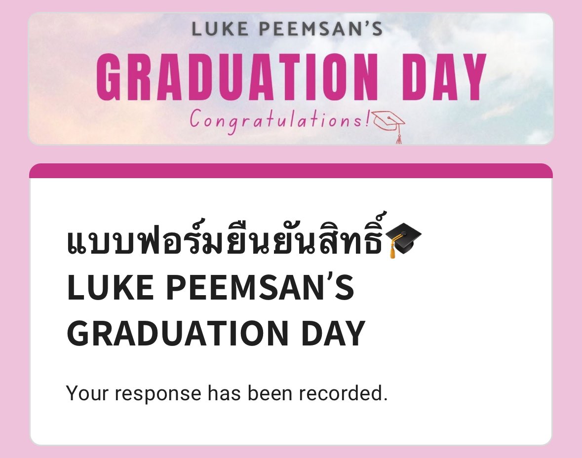 _daisy1912's tweet photo. ได้ไปยินดีกับลูคแล้ว
พี่สาวดีใจคับ 🦊🎓🩵
#LukePeemsanGraduation
#lukeso_ #LukeMick https://t.co/E4KQon6gtD