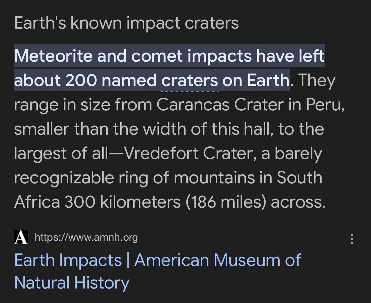 My_TeslaModelS's tweet photo. Earth has 200 craters.

There was 200 fallen angels…

Do you think there is a connection? https://t.co/Vw8kG0SNGc