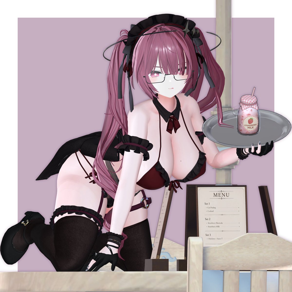 56687B's tweet photo. 🍓 #relee_VRC #Milltina3D https://t.co/g1I4wp04rg
