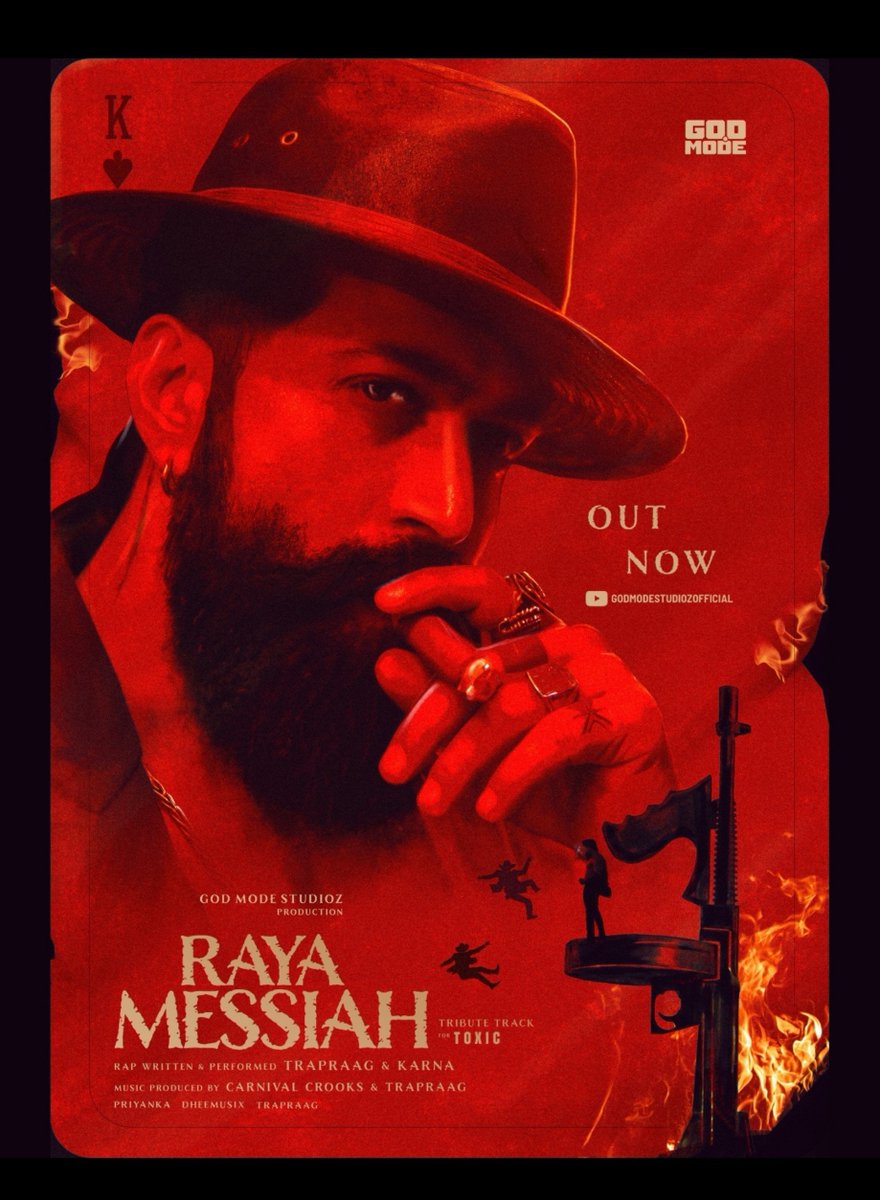 RSYCreativeTeam's tweet photo. ⛓️‍💥 https://t.co/6St1Pir2Eu
ONE AND ONLY RAYA🔥
#RayaMessiah OUT NOW♠️

#RayaMessiah #Toxic #RockingStarYash #Yash https://t.co/S3ZWTxYjcL