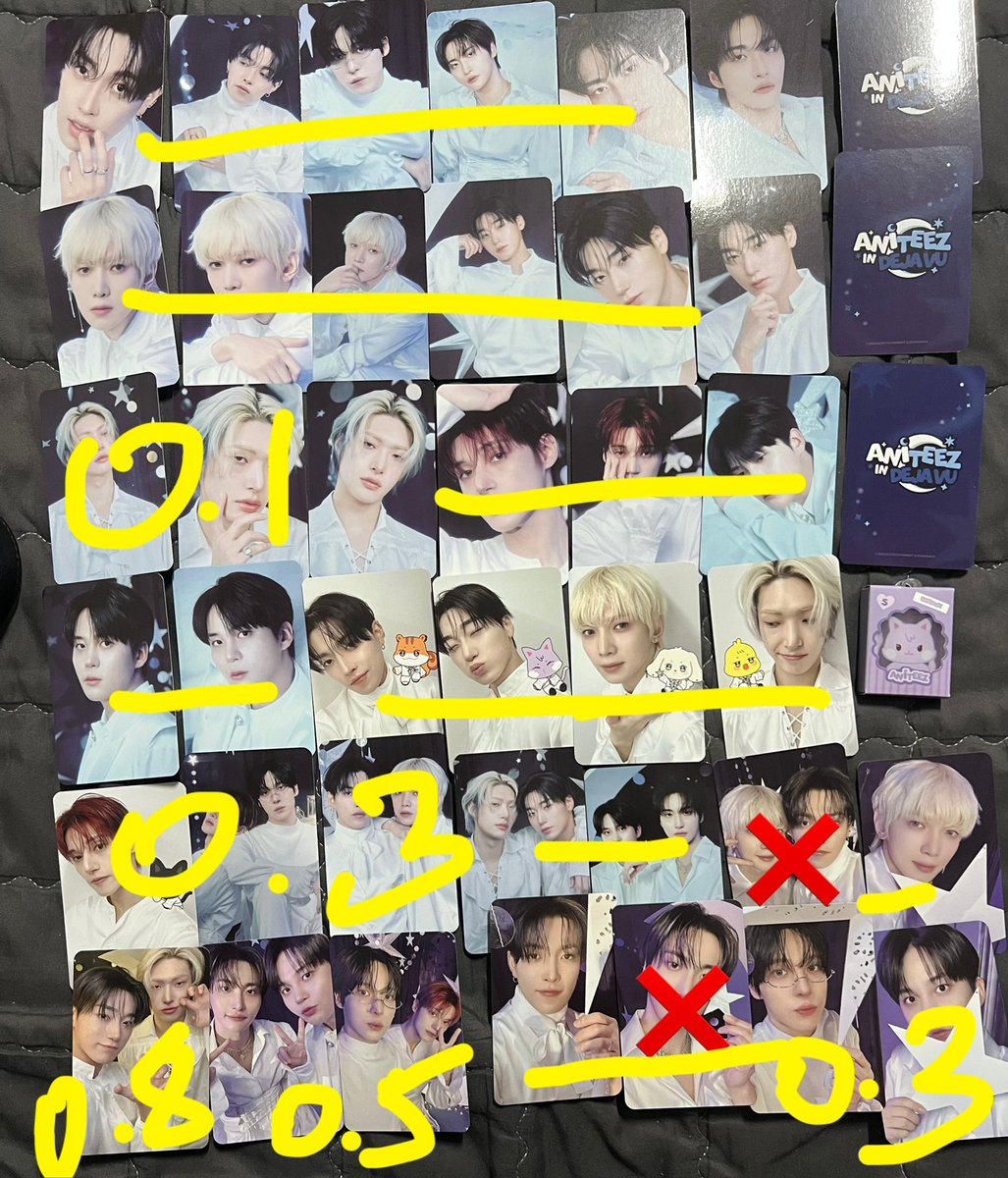 jb210630's tweet photo. 에이티즈 애니티즈 aniteez pop-up 팝업 포토카드 양도

1.0 이상 거래
이벤트 포카세트 일괄 25.0(부채 세트, 네컷 2장)

ateez 에이티즈 팝업 홍중 성화 윤호 여상 민기 최산 산 우영 종호 pc poca sell 양도 hongjoong seonghwa yunho yeosang san mingi wooyoung jongho wts 포카 유닛포카 aniteez https://t.co/4Tee6YDIPA