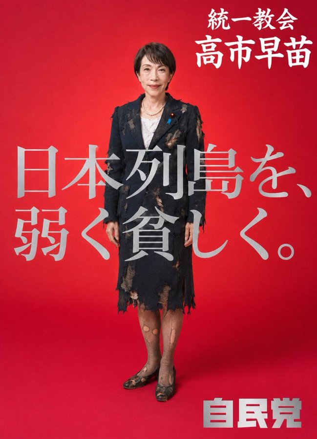 Banbansamurai's tweet photo. ＃高市やめろリレー
拡散して盛り上げてね🤞🤭 https://t.co/Q7Hlq1GSSI