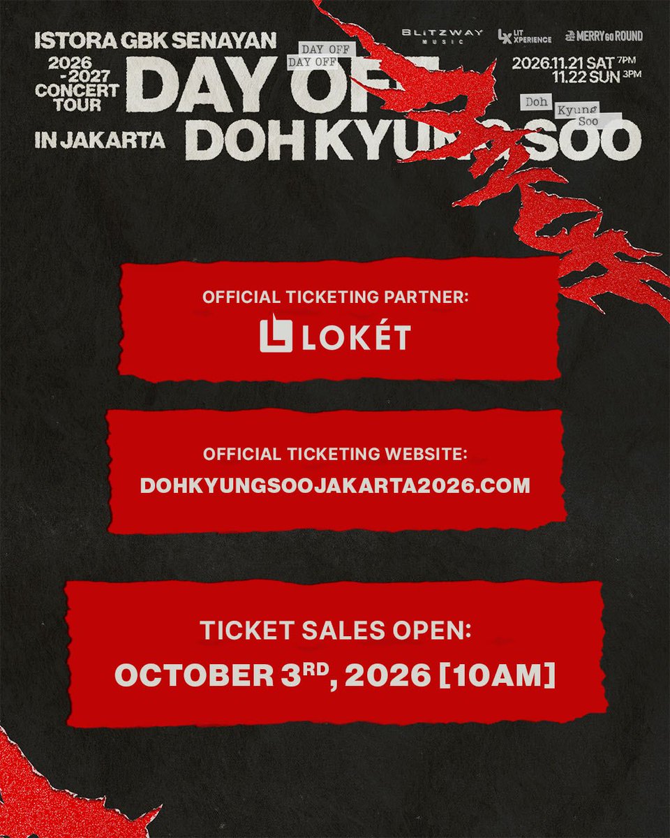 aufasds's tweet photo. OPEN JASWAR TIKET DOH KYUNG SOO — JAKARTA!
yang mau dibantu ketemu ayang nya yu booking sekarang.
✅ Data Customer
✅ Self payment, Fee after secure
✅ 100% Trusted
‼️ LIMITED SLOT ‼️
DM AJAA !!!! https://t.co/O9iSP3LO6P