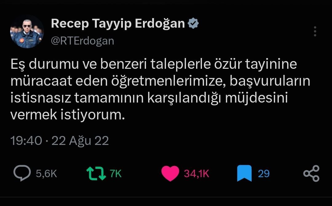 rumeysaeyaz's tweet photo. Sayın Cumhurbaşkanım, Ortaya koyduğunuz Aile ve Nüfus On Yılı vizyonu ışığında, farklı şehirlerde parçalanmış kıymetli öğretmen ailelerinin kutsal yuvalarına kavuşmasını sağlayacak o il emri müjdesini samimiyetle istirham ederiz. 🚀 @RTErdogan  @Yusuf__Tekin   #ilemrigecikmez https://t.co/D9M6NqNevN