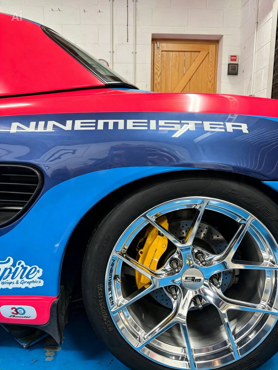 IdaFierst's tweet photo. New sponsor alert! I’m thrilled to team up with Ninemeister, who are supplying lightweight forged aluminium wheels for the Boxster. Porsche racers and teams: contact them about wheels for your Boxster, Cayman, 911 or other Porsche models. At just https://t.co/VuvNhty3aO