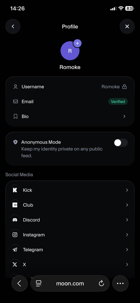 Olamil3kon's tweet photo. @Mrbankstips Done ✅ 
Username: Romoke https://t.co/CwIzLBknbu