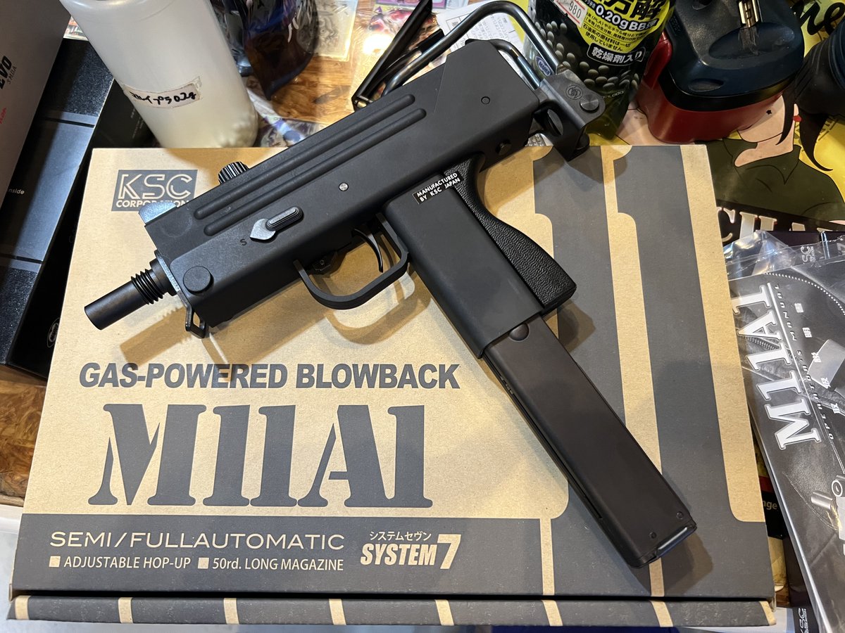 Blue_Sky_406's tweet photo. 久しぶりの軍拡！
KSCのm11a1 hwです😆
以前友人に撃たせて貰ってから店に有るのを欲しいなーと思いながら眺めてましたが、遂に手が伸びました
フルオートのサイクルが鬼早で撃ってて楽しい
マガジンも3本プラスで買ったから、4日にHEXERAでやる貸切に早速持っていくぞᕙ(  ˙꒳​˙  )ᕗ https://t.co/cf9NxpEJA6