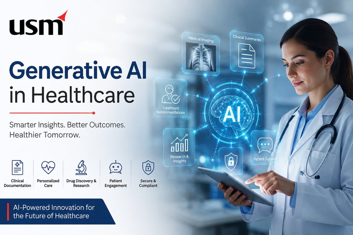 HarshathUSM's tweet photo. Generative AI in Healthcare: Clinical Applications, Benefits, Compliance, and Implementation Best Practices
Read More: https://t.co/pnGOMOrNya

#GenerativeAI #GenerativeAIinHealthcare #HealthcareAI #AIinHealthcare #HealthcareTechnology #ArtificialIntelligence #DigitalHealthcare https://t.co/1s2PeUIKgF