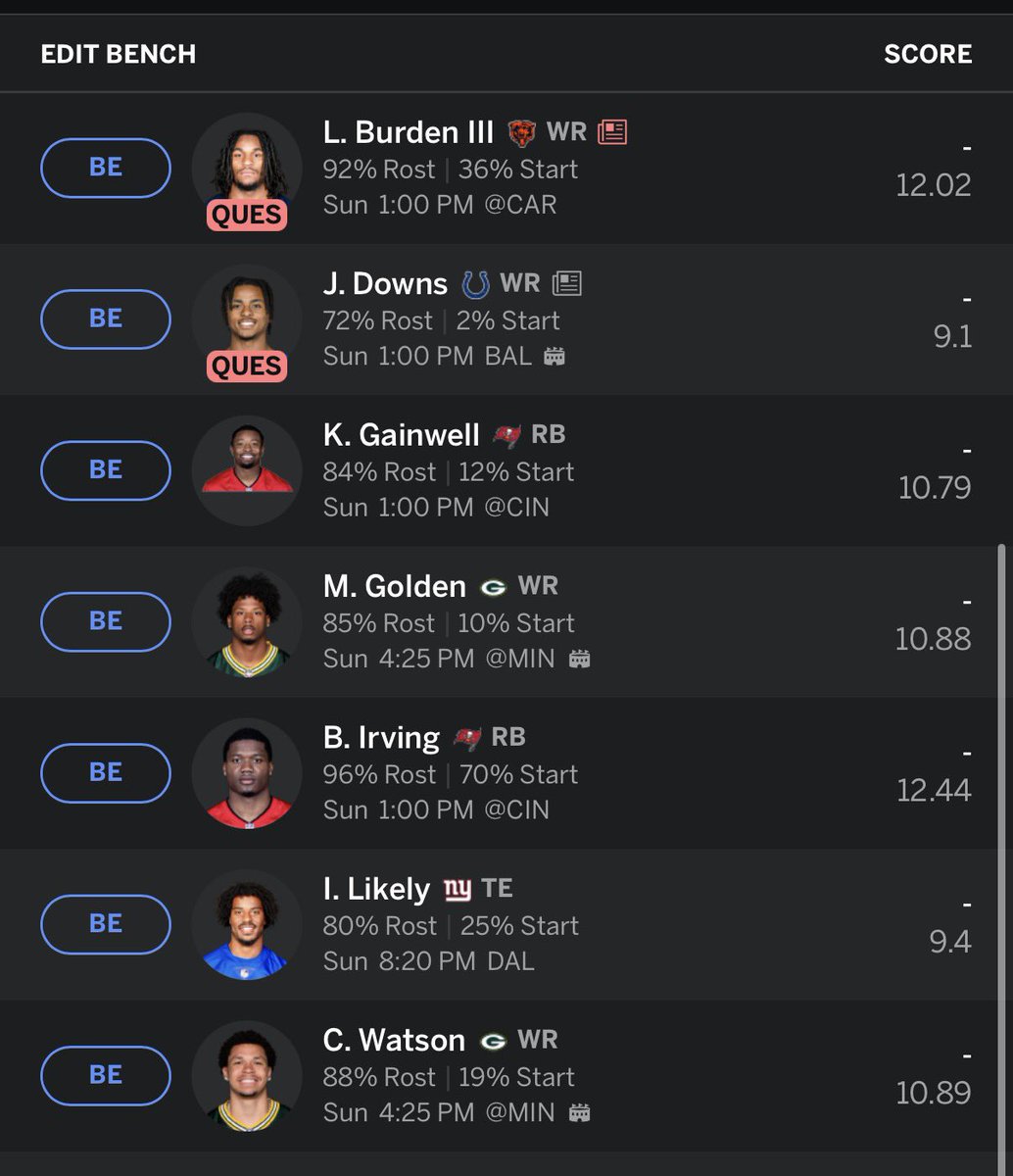 Justy_'s tweet photo. How we feeling about my hometown league draft from the 1.08?

(10 teams) https://t.co/Ly5HXkEZFN