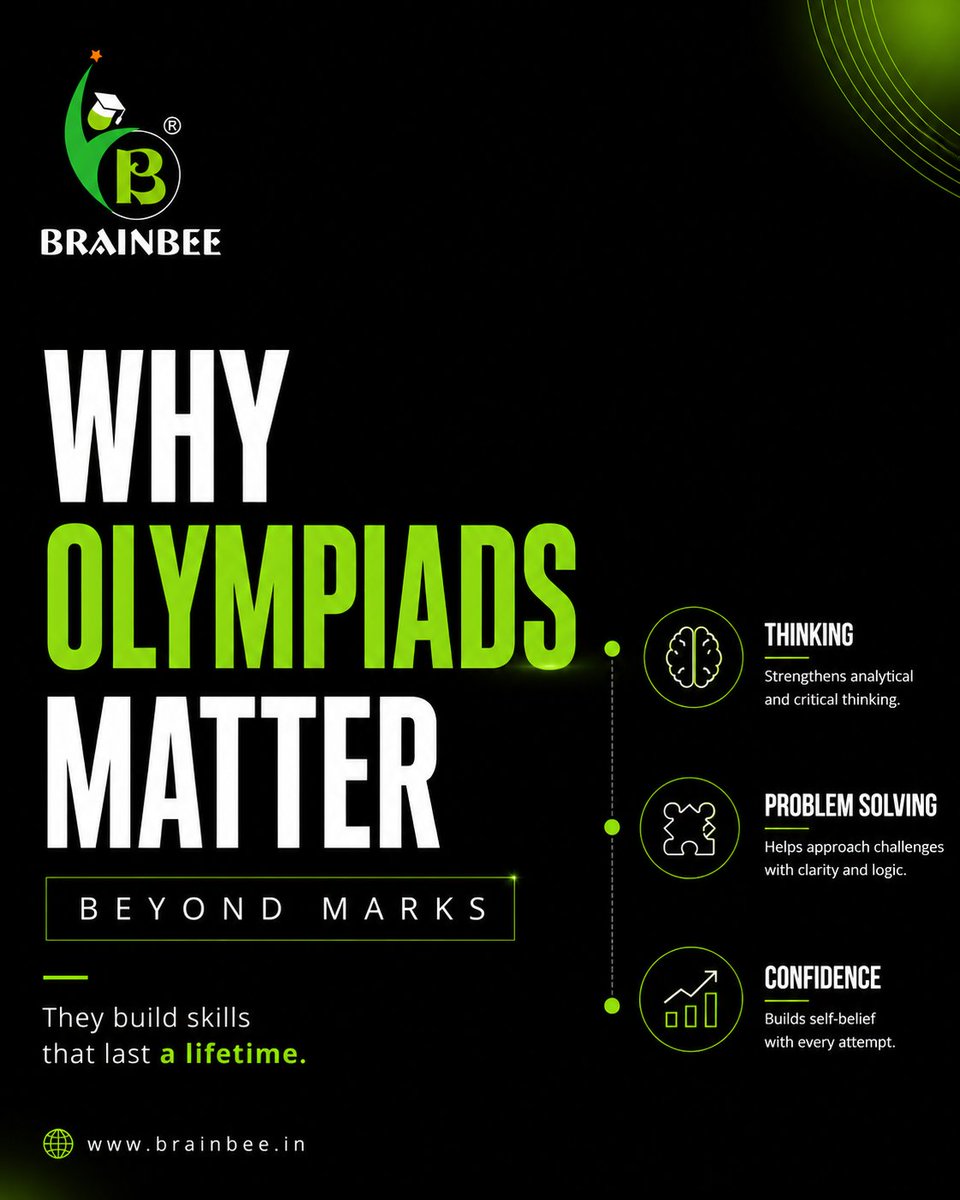BrainbeeA's tweet photo. Olympiads are not just about marks. They’re about building minds.

Think beyond marks.
Think Brainbee.

https://t.co/TzhNzfR8Id

#Brainbee #BeyondMarks #Olympiads #ThinkSolveGrow #SmartLearning #FutureReady https://t.co/r9au53s3yd