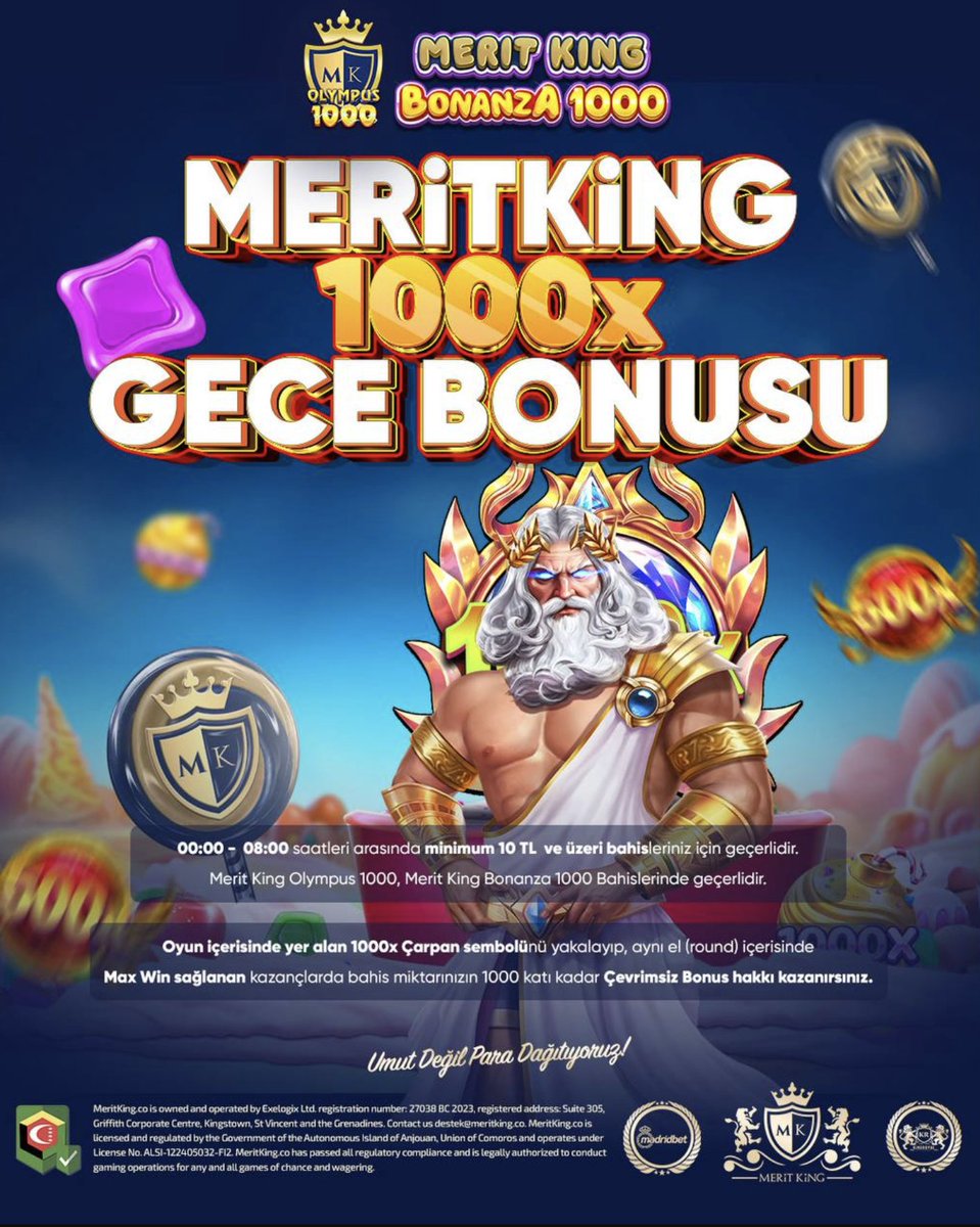Meritkingiris03's tweet photo. ⚡ 1000x Bonanza Meritking’de

Meritking’de 1000x Bonanza ile büyük fırsatlar seni bekliyor. 💰
Meritking ile büyük ödüllerin peşine düş! 🚀

👉 Güncel Giriş: https://t.co/flUWHNkWEv https://t.co/y9azryG3zw