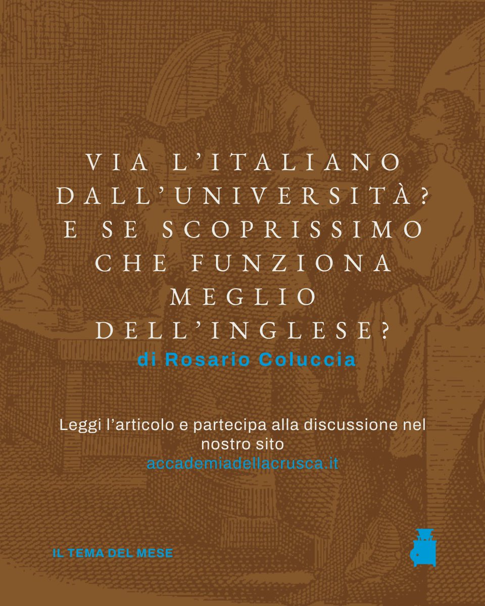 AccademiaCrusca's tweet photo. #ilTema Nel Tema del mese di settembre l’accademico Rosario Coluccia propone una riflessione sul futuro dell'insegnamento universitario italiano. Partecipa alla discussione nel nostra sito: https://t.co/zCygZ1cZtK https://t.co/WLeGuERjh8