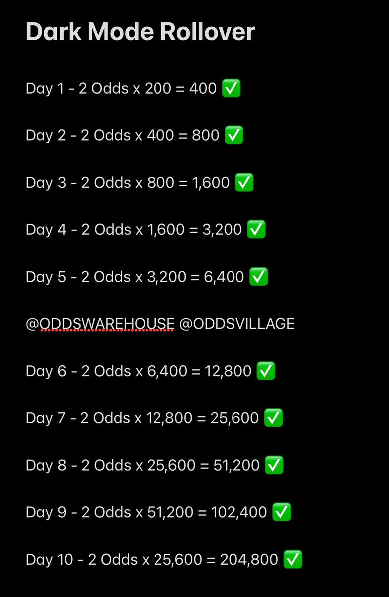 knii_laate's tweet photo. @OddsVillage Not mathing kindly confirm amount for day 8 https://t.co/2P7oPfFvdd