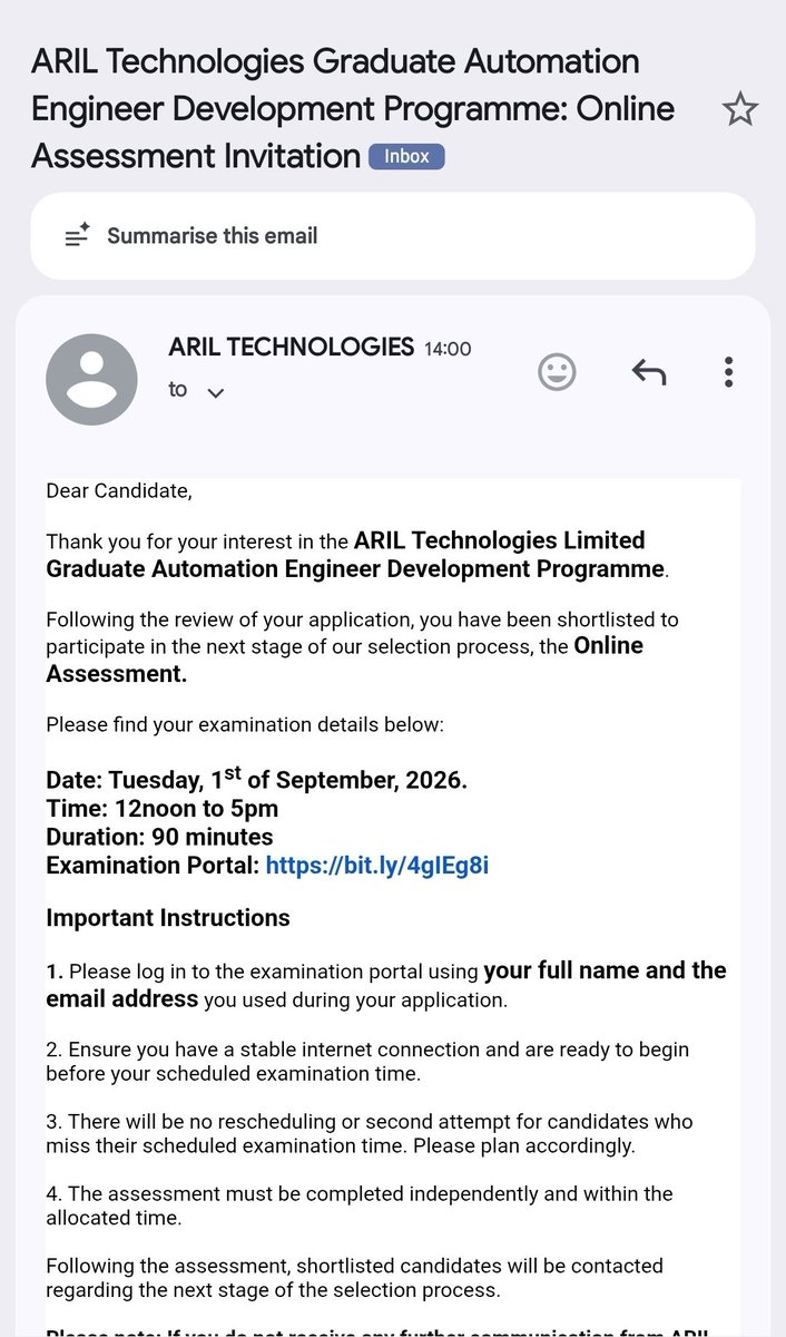 Ife_davve's tweet photo. Please who has past question for ARIL graduate trainee abeg 🙏#graduatetrainee https://t.co/OgE9l81okL