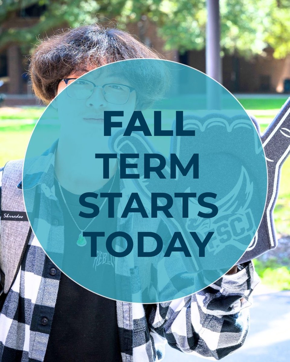 FSCJ_Official's tweet photo. Happy first day of Fall Term, Manta Rays! Let's start the week off strong.🤙🎉 #FscjMantas https://t.co/sLXmF1BaM5