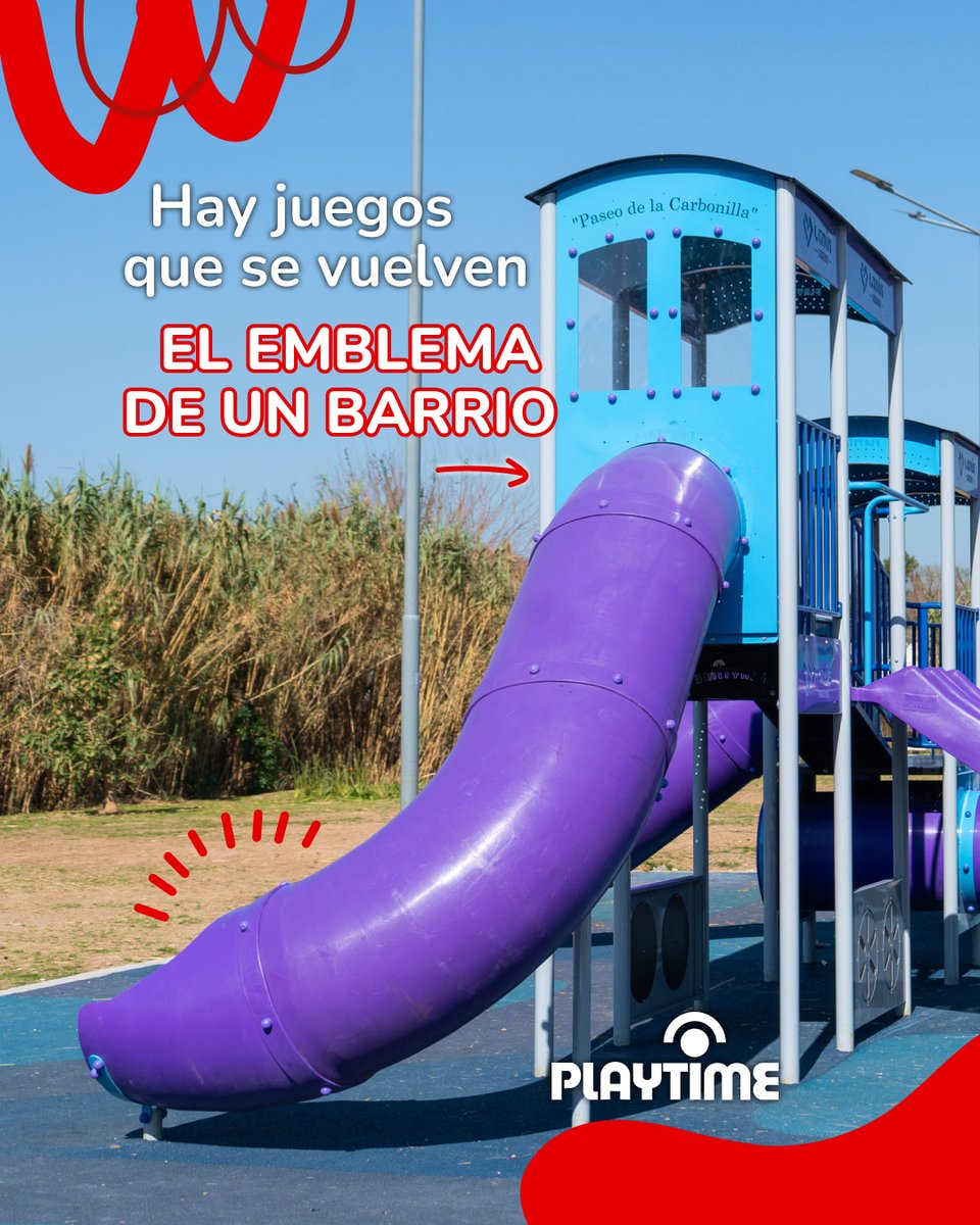 playtime_ar's tweet photo. Hay plazas que se recuerdan por un solo juego 🌈

En Playtime los hacemos a medida y a gran escala: un tren junto a las vías en Lanús, una pelota en CABA, una avioneta en Salta, un camión de policía en Spegazzini, y muchísimo más 🙌 https://t.co/I65zPABjv6