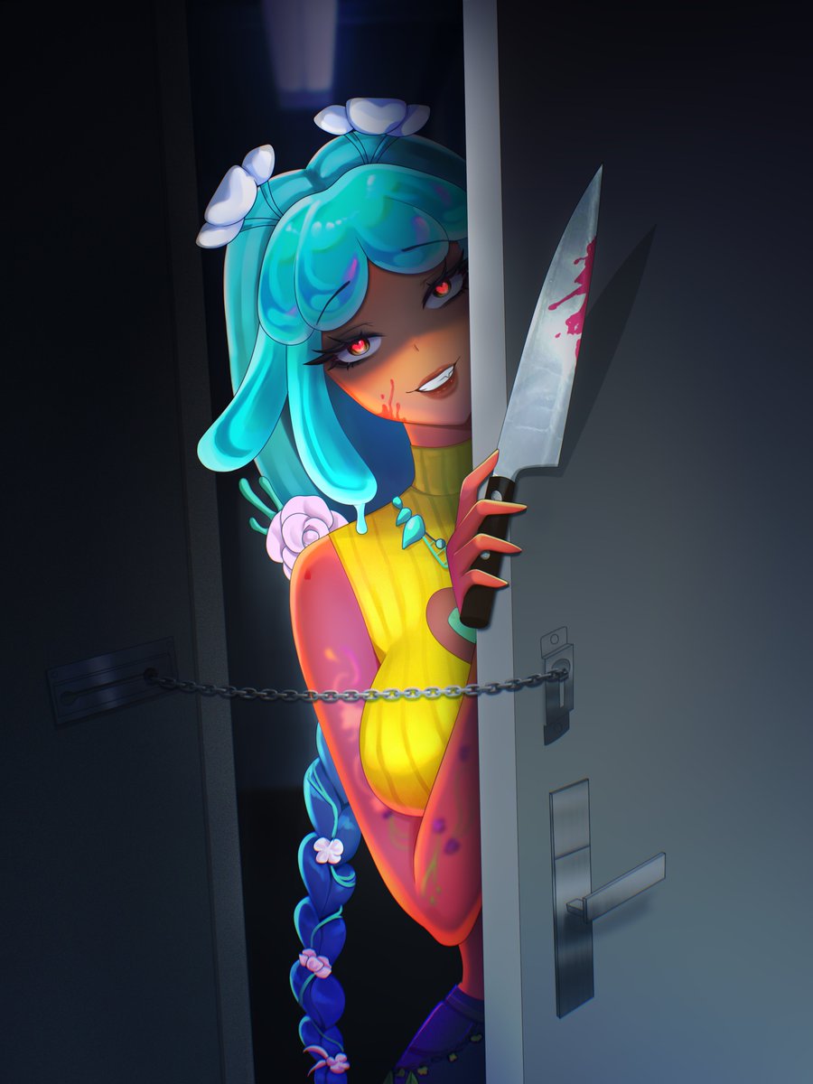 hime_tyan_arts's tweet photo. Yandere ych for @AdmekaSlime 💙 https://t.co/Tkos6iOdUq