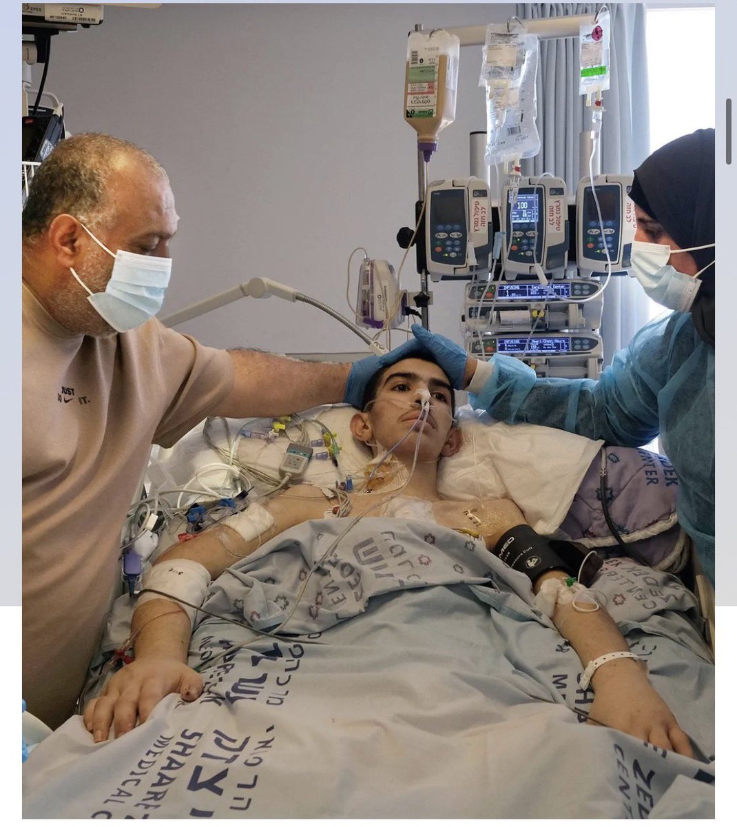 _ZachFoster's tweet photo. Mohammed Sliman was abducted &amp; sent to Israeli prison perfectly healthy. 

Apartheid Israel then stole part of his leg &amp; caused him 2 open heart surgeries.

Apartheid Israel operates the most well-documented torture dungeons on earth. https://t.co/w1dFqcwhg7