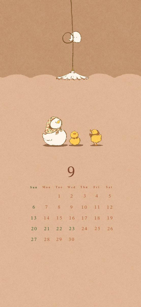 komaoki_illust's tweet photo. 9月のカレンダーイラストです🌷
スマホの壁紙としてご自由にお使いください🕊️

#カレンダー https://t.co/29ebJZ0xCR