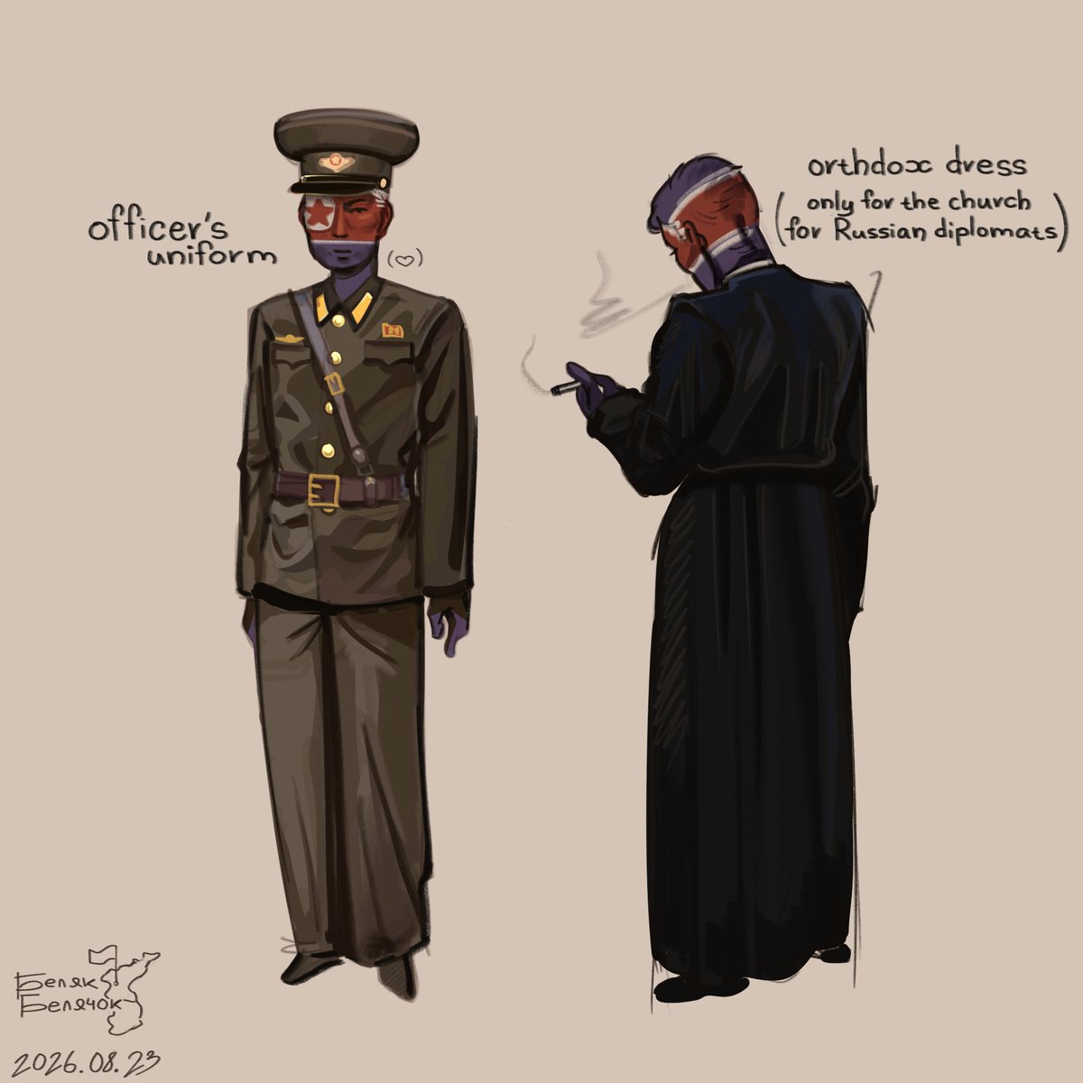 la06kirsten's tweet photo. I was recently in the DPRK (tourism), here are my drawings from there💥

#art #digitalart #countryhumans #northkorea https://t.co/3Ad8nwBWWU