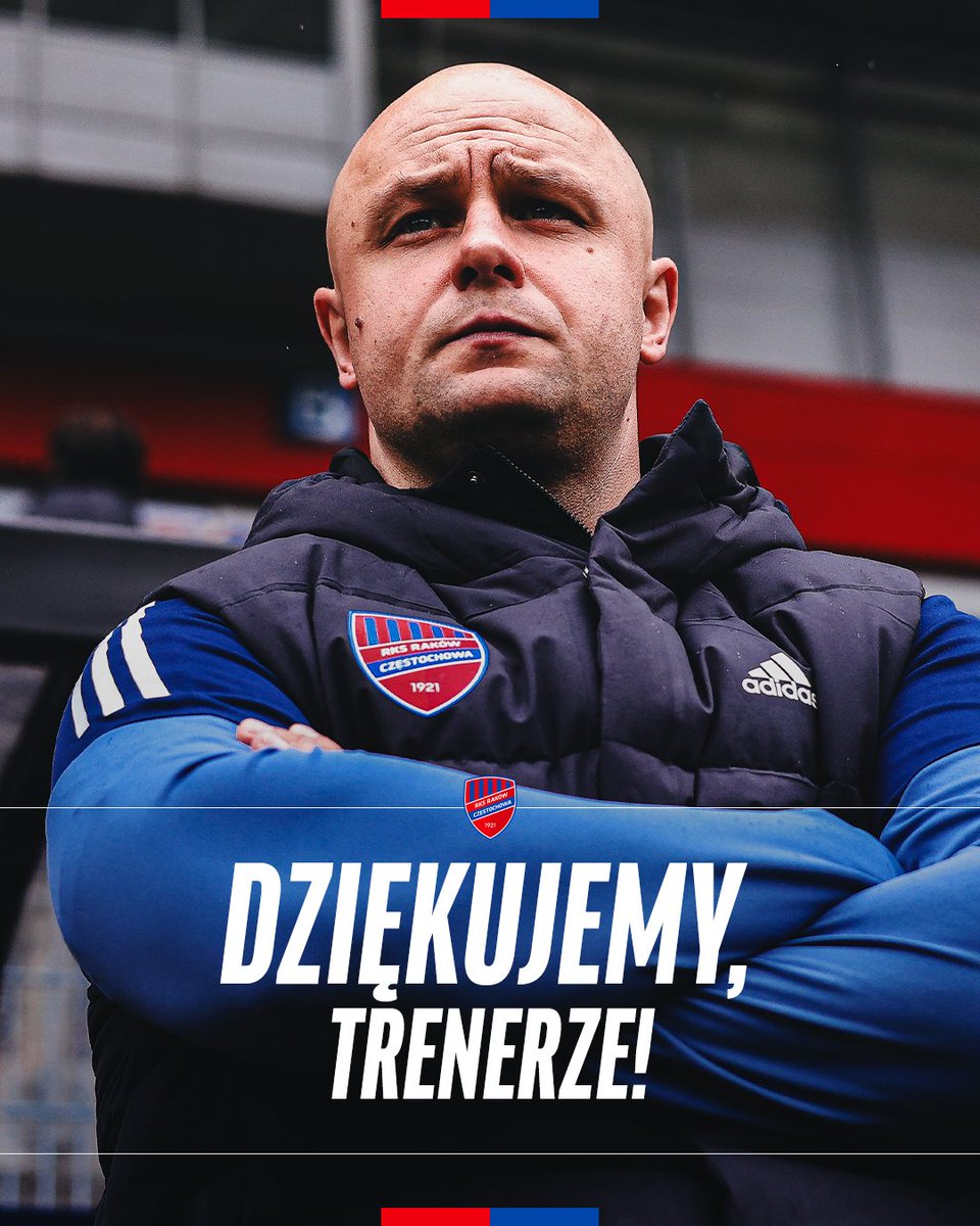 Rakow1921's tweet photo. Informujemy, że Dawid Kroczek zakończył pracę w roli pierwszego trenera Rakowa Częstochowa.

Dawid Kroczek pracował jako trener od 4 maja bieżącego roku. W 14 spotkaniach drużyna pod jego wodzą wygrała 6 meczów, 2 zremisowała i 6 przegrała, docierając do IV rundy eliminacji Ligi Konferencji UEFA.

Trenerze, dziękujemy za wykonaną pracę i życzymy powodzenia w dalszej karierze.