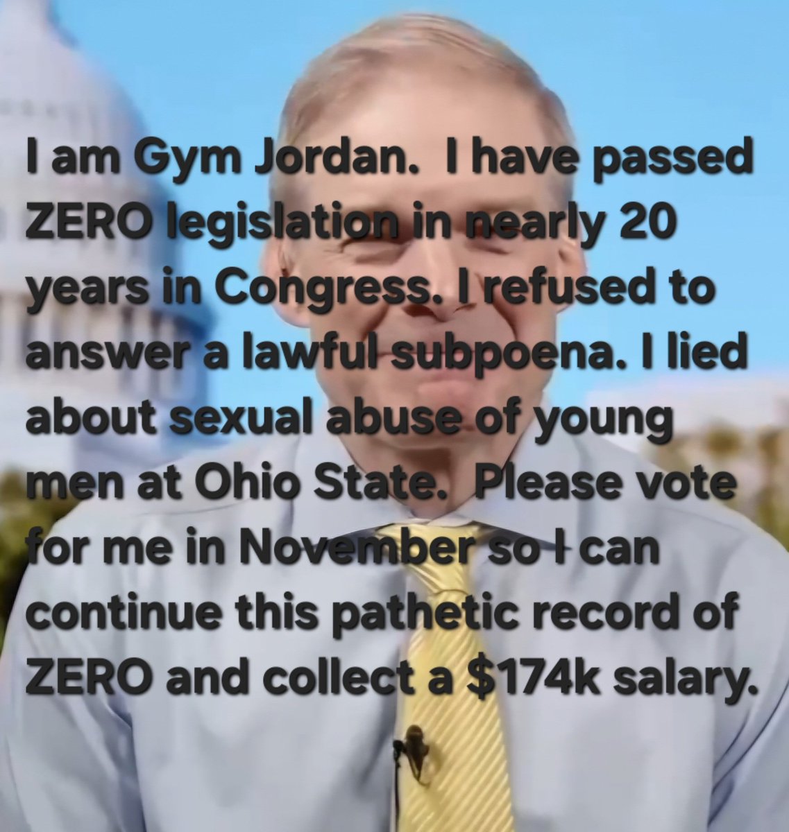 Gtr6121's tweet photo. @Jim_Jordan https://t.co/HHE1ZvlnYk