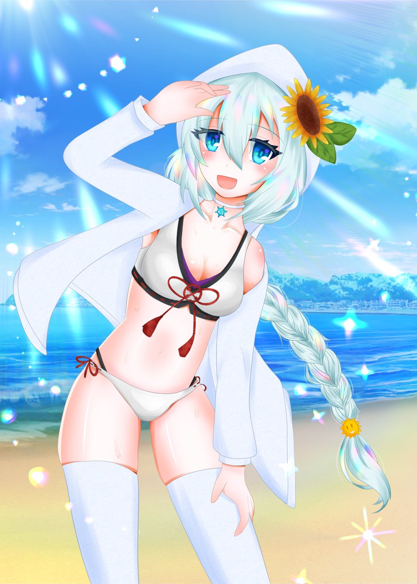 Silnyan_S's tweet photo. 氷雪ちゃんの夏☀
#sdvx_art C104(2024年夏)のアンソロジーに寄稿させていただいた作品です✨ https://t.co/XL5lQGyeIw