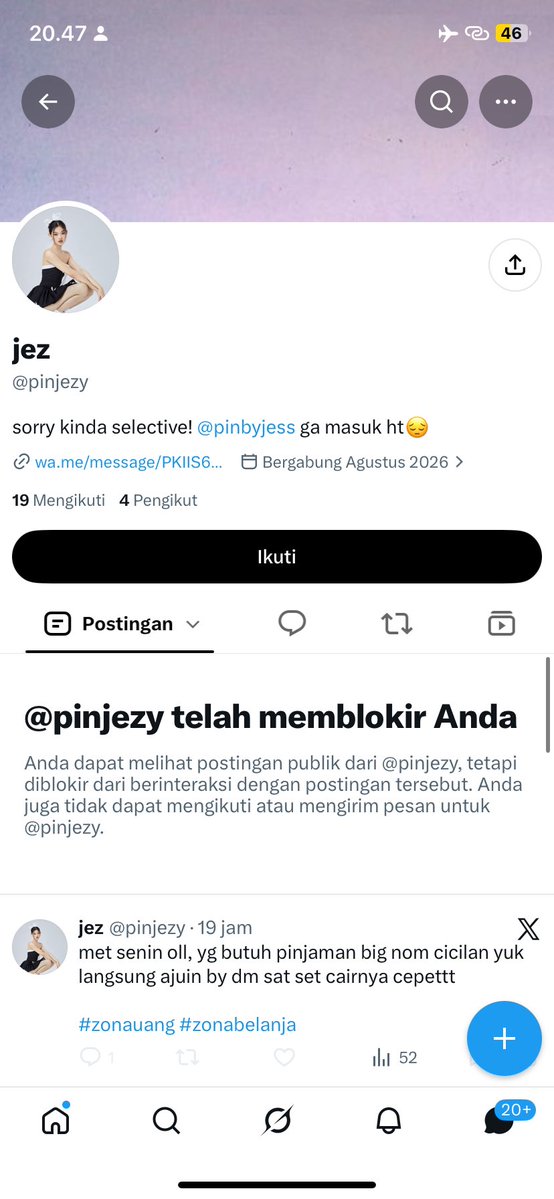 inipiahh's tweet photo. Hati2 sm dua akun pinpri ini gays @pinjezy  @pinbyjess org lagi kesusahan dia bkin nambah susah!!!!!

#zonauangㅤ https://t.co/oJJLQsAZlA